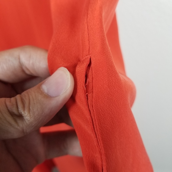 Everlane The Silk Dress Tank in Red Persimmon Summer Minimalist Size Small NWOT - Picture 10 of 12